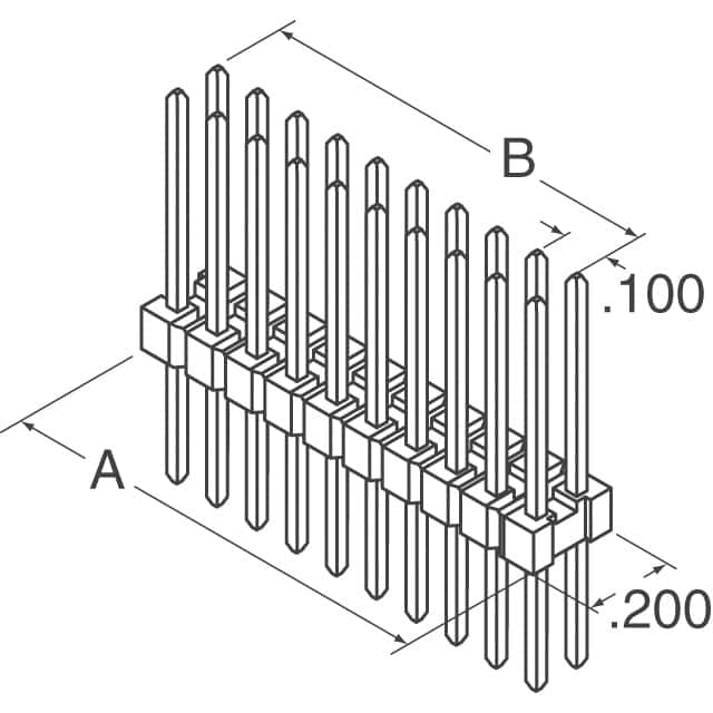 702800458 Molex  Embases à broches mâles
